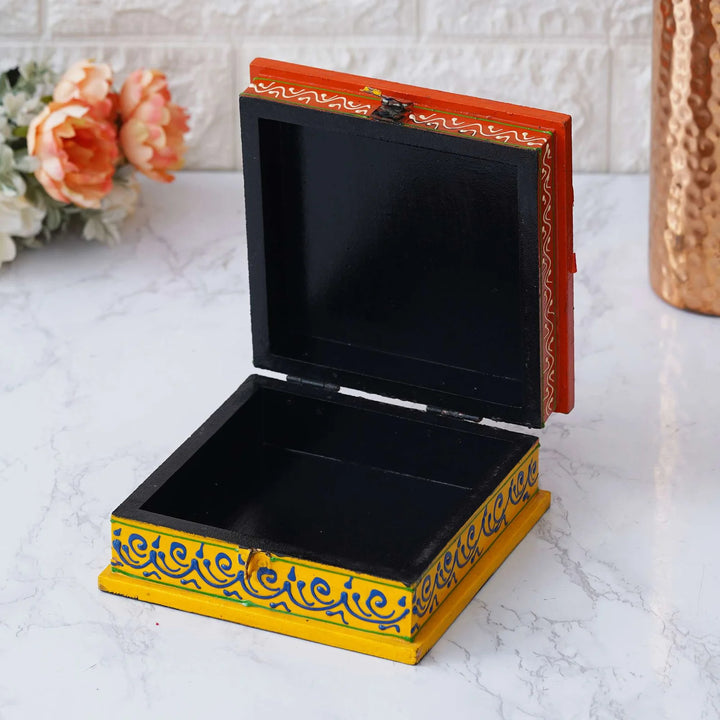 Handcrafted Wooden Jewellery Box – Elegant Treasure Storage