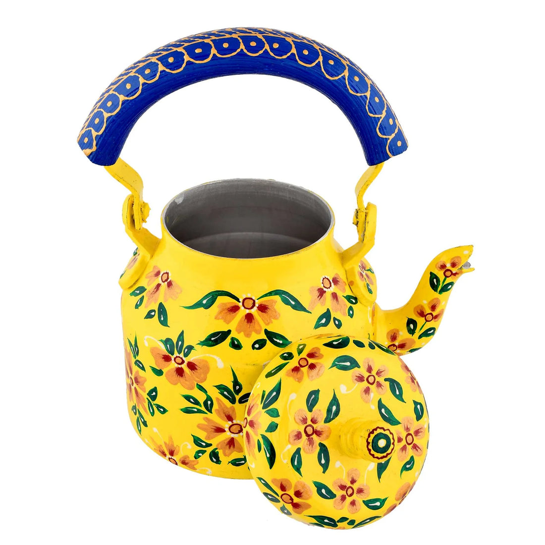 Hand-Painted Aluminium Tea Kettle – 750 ml for Home & Kitchen Décor