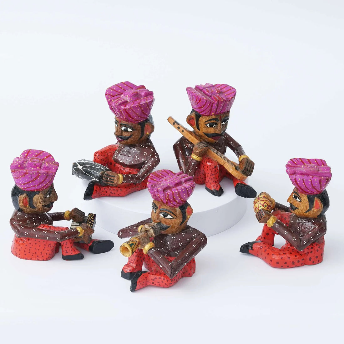 Rajasthani Musician Set: Authentic Handcrafted Ensemble for Cultural Delight